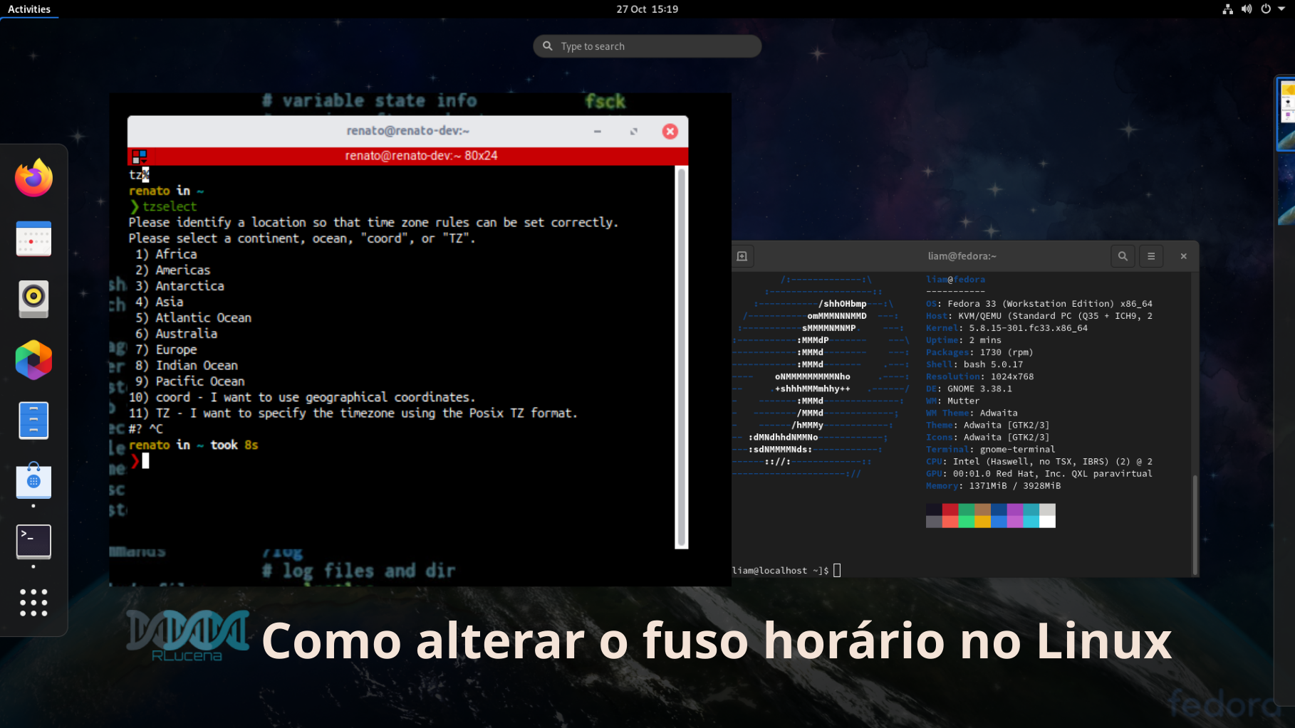 Como alterar o fuso horário no Linux